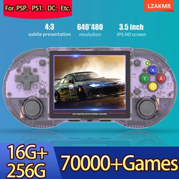 Новая Портативная игровая консоль RG353PS 256G 70000 + Игр с 3,5”Экраном Linux-системы, совместимая с HDMI 2,4 G/5G WiFi Для PSP PS1
