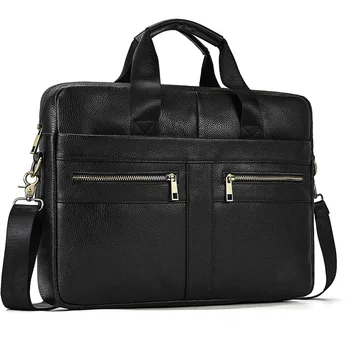 Мужские Кожаные черные портфели Newsbirds, Многослойная сумка для компьютера, Офисные сумки из натуральной кожи, деловые мужские сумки для врачей, чехол для ноутбука