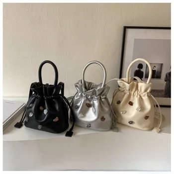 Кошелек и сумочка, женская сумка, роскошная дизайнерская сумочка-ведро, сумка для ужина, сумка через плечо