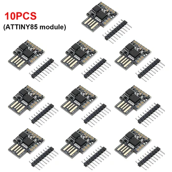 10ШТ TINY85 Digispark Kickstarter Micro Development Board ATTINY85 Модуль для Arduino IIC I2C USB, прочный модуль, аксессуары
