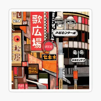 Уличные знаки Токио, 5 шт., автомобильные наклейки для мотоциклов, наклейки на бампер, Милые художественные украшения, Бутылки для воды, ноутбук, холодильник, принт