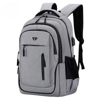 Рюкзак Большой емкости Для подростков, Рюкзаки для ноутбуков, Оксфордские черные однотонные школьные сумки для подростков, рюкзак для студентов колледжа