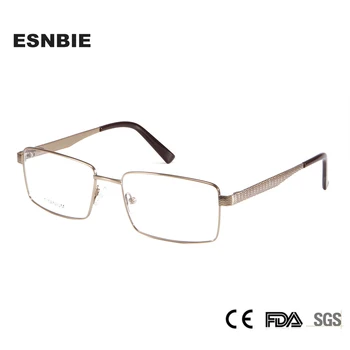 Высококачественные Деловые Легкие мужские Титановые очки в оправе для мужчин, Прямоугольные оптические очки с полной оправой по рецепту врача