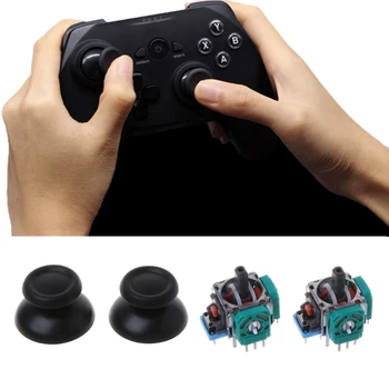 2шт 3D аналоговый осевой модуль датчика джойстика для Playstation 4 Pro PS4 Slim Controller Ремонтная деталь Палочки для большого пальца Заменить оптом
