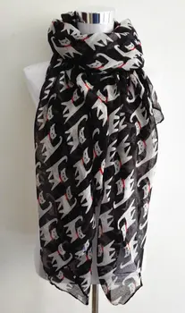 Бесплатная доставка, Новинка 2019, модный Мини-шарф для кошек, Снуд, шарфы для Бегающих Кошек Для женщин/дам