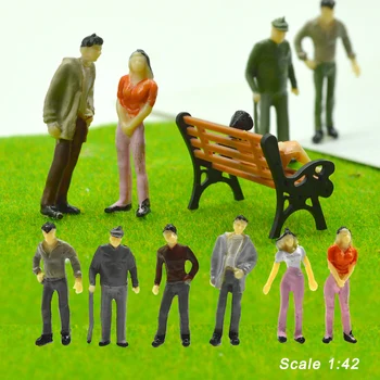 Масштаб 1:42 Миниатюрная модель людей, нарисованные из АБС Фигурки Для изготовления Песочного стола 