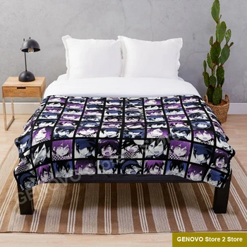 Коллекция манги Шуичи и Кокичи Цветное одеяло с принтом по запросу Декоративные Шерп-одеяла для дивана-кровати в подарок
