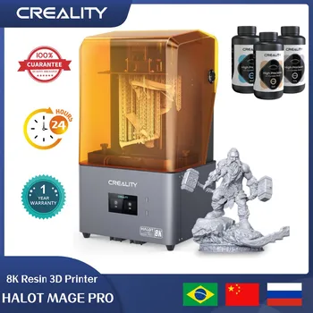 3D-принтер Creality HALOT-MAGE PRO из смолы 8K с 10,3-дюймовым ЖК-экраном 170 мм/ч, Высокоскоростная печать и высокоточный встроенный светильник