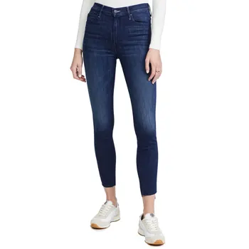 Женские велюровые узкие джинсы с высокой талией, модные женские теплые джинсовые брюки