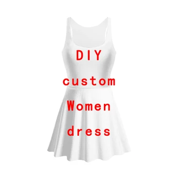 MCDV – Дизайн аниме / Фото /Певица DIY летнее женское платье на бретелях, платье без рукавов с 3D принтом, повседневное платье с сублимацией