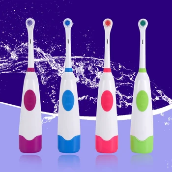 Электрическая Зубная щетка + 2 Сменные насадки IPX7, Водонепроницаемая Автоматическая Ультразвуковая Бытовая Щетка для ухода за полостью рта, чистки зубов