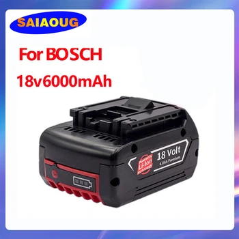 Оригинальная Литиевая Аккумуляторная батарея 18v 6000mah, Совместимая с батареями Bosch Professional Tools BAT609BAT610 BAT618 BAT619G