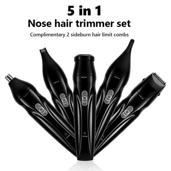 5 В 1 Электрический Триммер для бровей Бороды Бритва для носа и ушей для мужчин Машинка для стрижки волос Remover Care kit Cutter женский инструмент для бритья волос