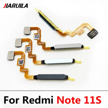 10 Шт. Для Redmi Note 11S 5G Сканер отпечатков пальцев Гибкий кабель для кнопки питания Redmi Меню отпечатков пальцев Запасные части смартфона