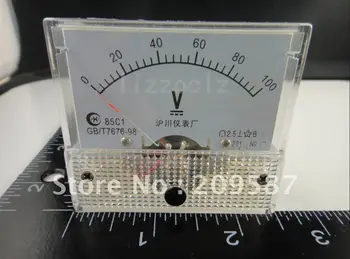 0-100 В постоянного тока 85C1 Аналоговый Панельный Измеритель напряжения Вольтметр