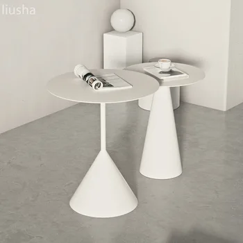 2022 Круглый журнальный столик комбинированный легкий роскошный креативный приставной столик диван маленький чайный столик магазин чая с молоком кофейный маленький круглый столик