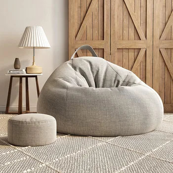 Милый Ленивый диван-мешок для фасоли Наполнитель Для женщин Подкладка Для Фасоли Диван-мешок Спальни Одноместный Открытый Muebles Товары для дома
