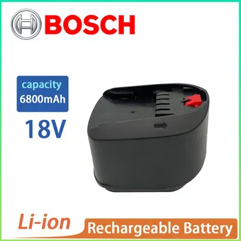 Bosch 18V 6800MAH Литий-ионная аккумуляторная батарея для инструментов PBA PST PSB PSR Bosch для дома, сада (только TypeC) AL1810CV AL1815CV