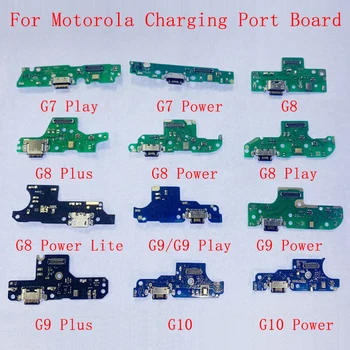USB Разъем Для Зарядки Порты и Разъемы Платы Гибкий Кабель Для Motorola G7 Power G7 Play G8 G8 Power G9 Plus G30 G60 G10 Запасные Части для питания