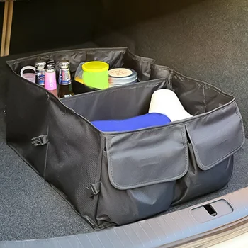 Универсальный Складной автомобильный ящик для хранения, Портативный Автомобильный ящик для хранения, Органайзер для салона автомобиля, сумка для багажника автомобиля, грузовика, внедорожника