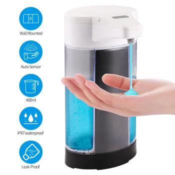автоматический дозатор мыльной жидкости объемом 400 мл, 7 режимов, Устройство для дезинфекции рук с датчиком движения на батарейках для ванной комнаты