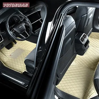 YOTONWAN 5D Изготовленный На Заказ Кожаный Автомобильный Коврик с Бриллиантами 100% Для Honda Все Модели Civic Fit CRV XRV Accord Odyssey Jazz City Автоаксессуары