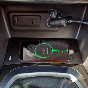 Для Renualt Megane 4 Megane 5 2015-2019 15 Вт быстрое зарядное устройство для телефона автомобильное QI беспроводное зарядное устройство charigng pad панель держатель телефона