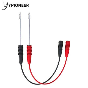 YPioneer P1046 Провода для прокалывания зондов Тестовые провода 2шт с гнездом 2 мм для зондов из нержавеющей стали 20 см/7,9 дюйма