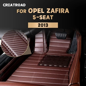 Изготовленные на заказ коврики из углеродного волокна Для Opel Zafira 5 Мест 2013 Ковровое покрытие для ног Автомобильные Аксессуары для интерьера
