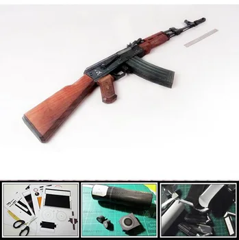 CS AK74 Штурмовая винтовка Пистолет в масштабе 1:1 DIY Бумажная модель ручной работы, игрушка для рукоделия