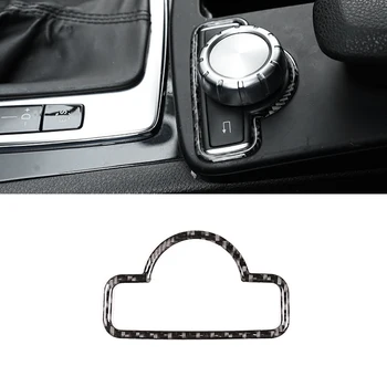 Для Mercedes Benz C Class W204 2007 2008 2009- 2013 Автомобильная Центральная панель переключения передач из Углеродного волокна, рамка Мультимедийного управления, Накладка