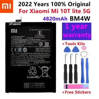 2022 Года 100% Оригинальный Высококачественный Аккумулятор 4820 мАч BM4W Для Xiaomi Mi 10T lite 5G + Бесплатные инструменты