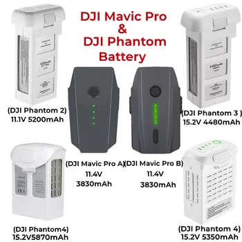 Аккумулятор DJI UAV, LiPo Интеллектуальный летный аккумулятор для DJI Phantom 2/ 3/ 4 Pro & Adv / Mavic Pro