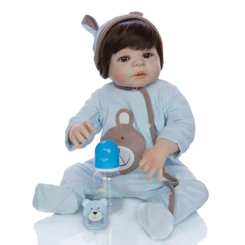 55 см bebe boy кукла реборн силиконовая reborn boncas реалистичная нетоксичная игрушка для ванны для горячей продажи, девочка 2023, новый рождественский подарок на день рождения