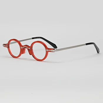 Классическая круглая Модная Ацетатная оправа для новых очков, высококачественные женские Мужские дизайнерские очки ручной работы, оптические очки от близорукости