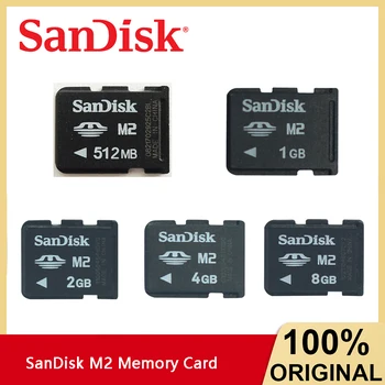 SanDisk Original M2 Card 512M 1 ГБ 2 ГБ 4 ГБ 8 ГБ Карта памяти мобильного телефона Ericsson, портативная карта PSP GO