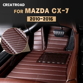 Изготовленные На заказ Коврики из Углеродного волокна Для Mazda CX-7 2010-2016 15 14 13 12 11 Ковровое Покрытие Для Ног Аксессуары Для интерьера Автомобиля