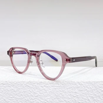 Японский бренд VECTOR-002 Роскошные ацетатные оправы для очков Cateye Мужские женские дизайнерские классические очки ручной работы от близорукости по рецепту