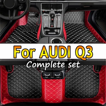 Автомобильные коврики для AUDI Q3 8U 2012 2013 2014 2015 2016 2017 Пользовательские автомобильные накладки для ног автомобильный ковер аксессуары для интерьера
