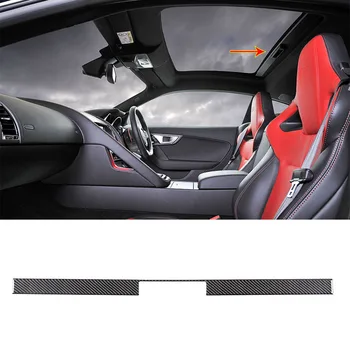 Для Jaguar F-TYPE 2013-2022 мягкий автомобильный люк из углеродного волокна, ручка солнцезащитного козырька, Накладка, Наклейки, Автомобильные Аксессуары