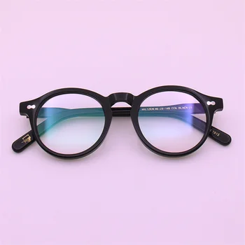Высококачественные Круглые очки в японском стиле в стиле Ретро, мужские и женские очки MILTZEN для близорукости, рецептурные синие блокирующие очки