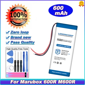 LOSONCOER Good 600mAh 701740 681740 Для аккумулятора видеомагнитофона Marubox 600R Marubox M600r