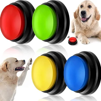 Игрушки для домашних животных Кнопка записи голоса Кнопки для собак для общения Зуммер для дрессировки домашних животных Записываемая кнопка разговора Интеллектуальная игрушка