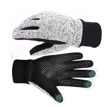 Зимние перчатки -10 ℃, термозащитные перчатки Thinsulate, теплые перчатки для холодной погоды, Перчатки для бега, Велосипедные перчатки с сенсорным экраном для мужчин и женщин